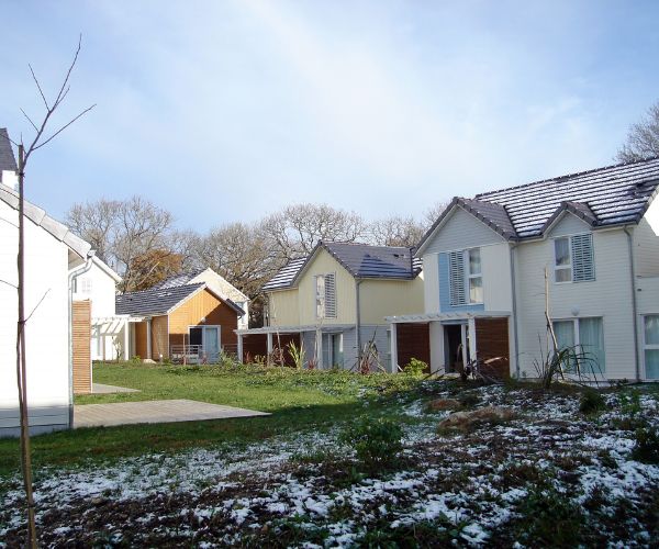 Maisons bois du complexe résidentiel Doxar à Pornichet